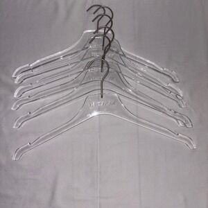 KENZO x H&M Clear‎ Plastic Hangers Set of 6 Designer Collaboration